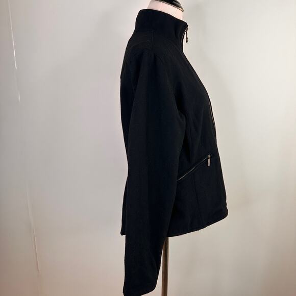 Powder River Outfitters Panhandle Slim Black Women's Wool Zip Up Jacket Size Med - Picture 8 of 10